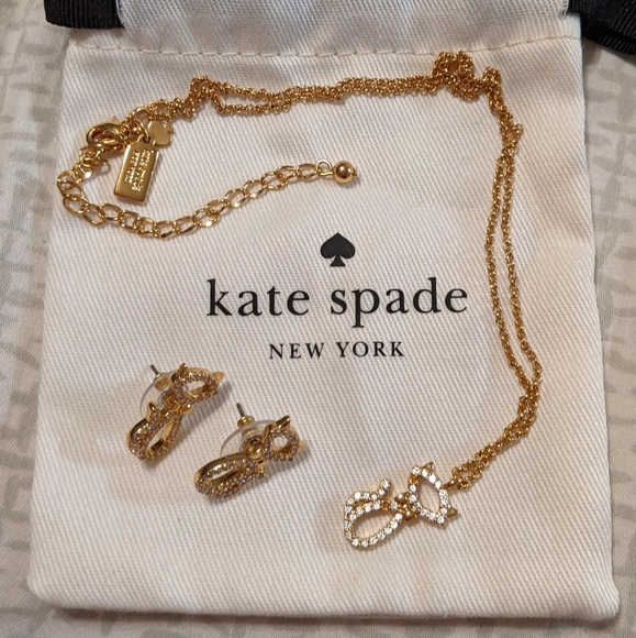 kate spade Jewelry - Kate Spade cat necklace and earring set